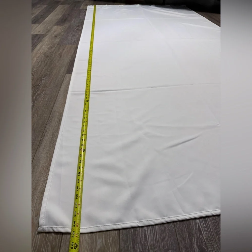 (4 pieces) 52”X 107” super long  & soft and heavy, blackout curtains. Excellent